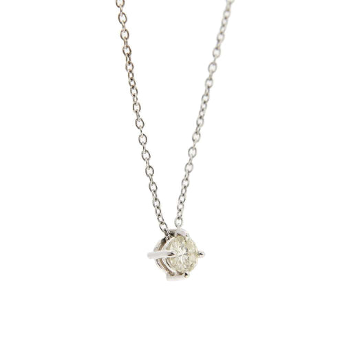 Collier Collier "Point lumineux" Or blanc Diamant 58 Facettes 172