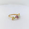 Bague Bague en or jaune aigue-marine améthyste et citrine 58 Facettes 20623