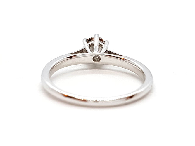 Bague 53 Bague Solitaire Or blanc Diamant 58 Facettes 06343CD