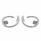 Boucles d'oreilles Dinh Van Boucles d'oreilles Créoles Le Cube Diamant Or blanc Diamant 58 Facettes 2865689RV