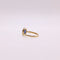 Bague Bague Belle époque or jaune verre bleu ovale 58 Facettes