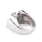 Bague Bague Art Déco Emeraude, Diamants, Or Gris & Platine 58 Facettes 1