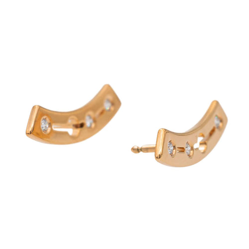 Boucles d'oreilles Dinh Van Boucles d'oreilles Pulse Or rose Diamant 58 Facettes 2558312CN