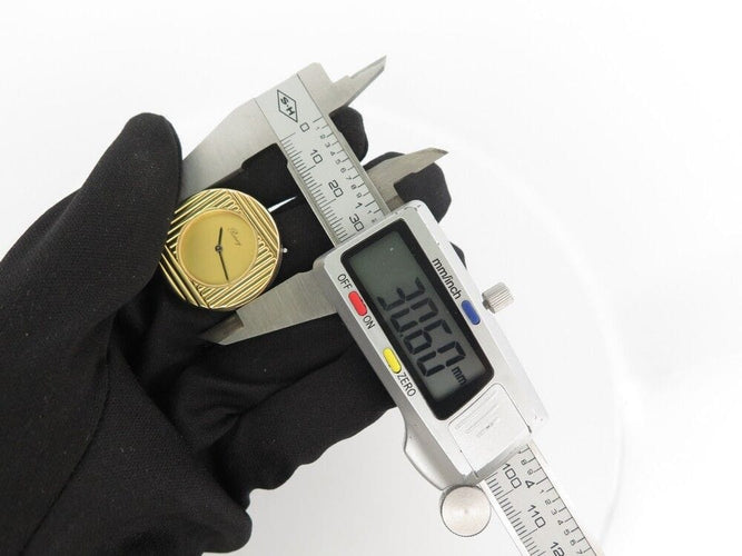 Montre montre POIRAY ma premiere ronde 30 mm en or jaune 18k & acier quartz 58 Facettes 253326