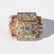 Bague Bague platine et diamant 1950 58 Facettes