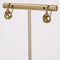 Boucles d'oreilles Dormeuses or jaune et péridots 58 Facettes 15-116
