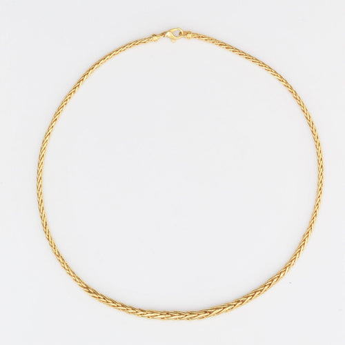 Collier Collier maille palmier en chute or jaune 58 Facettes CVCO10