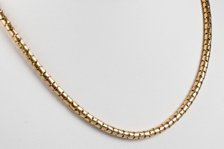 Collier Collier maille serpent en or massif 58 Facettes CLSERP111022-100