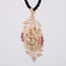 Pendentif Pendentif Médaillon vintage or perles rubis 58 Facettes CVP70