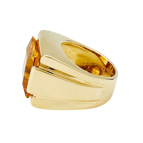 Bague 48 Bague Fred or jaune et citrine. 58 Facettes 30711