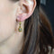 Boucles d'oreilles Boucles d'oreilles pendantes géométriques 2 ors et diamants 58 Facettes 19-187