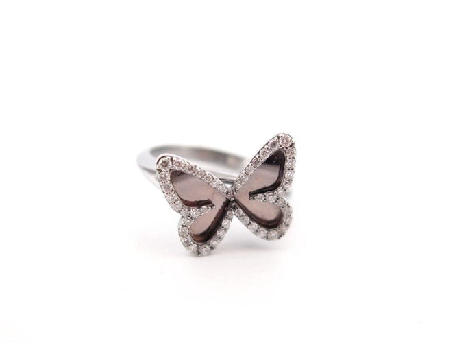 Bague 52 bague MESSIKA butterfly en or blanc 18k diamants 0.27 ct 58 Facettes 258413