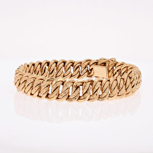 Bracelet Bracelet gourmette or jaune 58 Facettes CVBR40