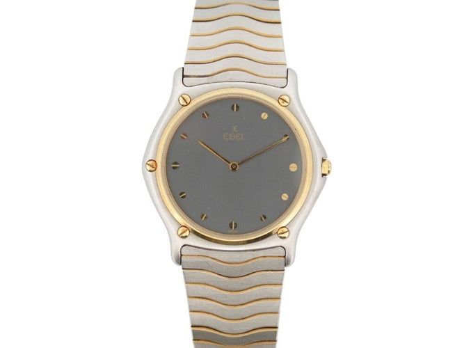 Montre montre EBEL wave 181903 34mm quartz or jaune 18k et acier 58 Facettes 253481