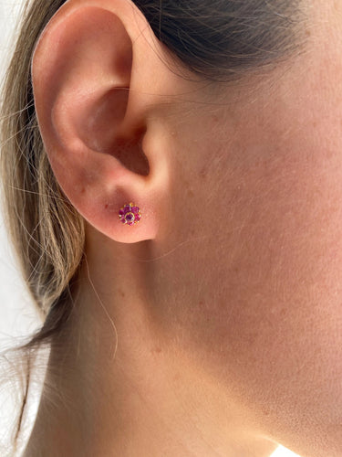 Boucles d'oreilles Boucles d’oreilles Rubis 58 Facettes