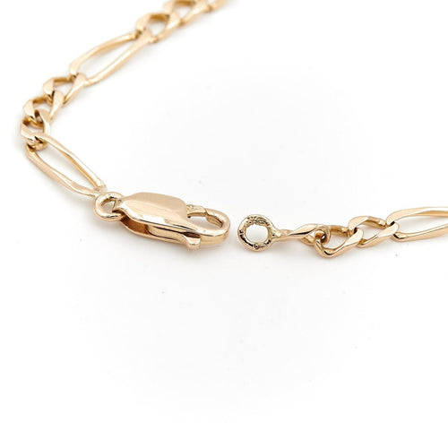 Bracelet Bracelet Maille alternée Or jaune 58 Facettes 1637010CN
