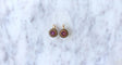 Boucles d'oreilles Boucles d'Oreilles, Email et Grenats 58 Facettes