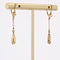 Boucles d'oreilles Boucles d'oreilles gouttes d'or facetté 58 Facettes 19-319A