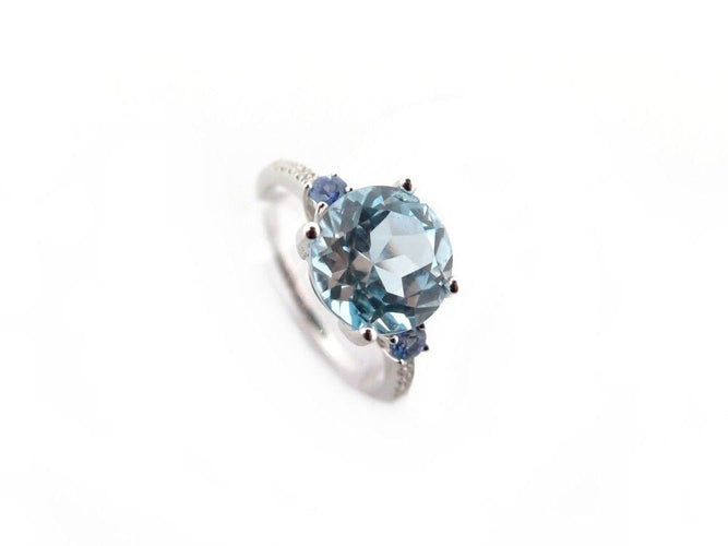 Bague 53 bague ISABELLE LANGLOIS macaron r503 53 or blanc 18k diamant 58 Facettes 254239