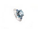 Bague 53 bague ISABELLE LANGLOIS macaron r503 53 or blanc 18k diamant 58 Facettes 254239