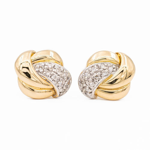 Boucles d'oreilles Boucles d'oreilles Puces Or jaune Diamant 58 Facettes 2284147CN