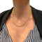 Collier Collier or jaune, maille marine. 58 Facettes 32025
