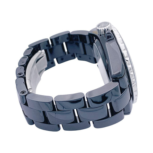 Montre Montre Chanel J12 céramique noire, diamants. 58 Facettes 33111