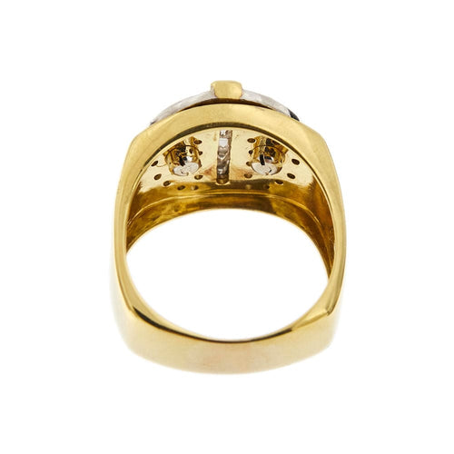 Bague 59 Bague Chevalière diamants 58 Facettes 11376