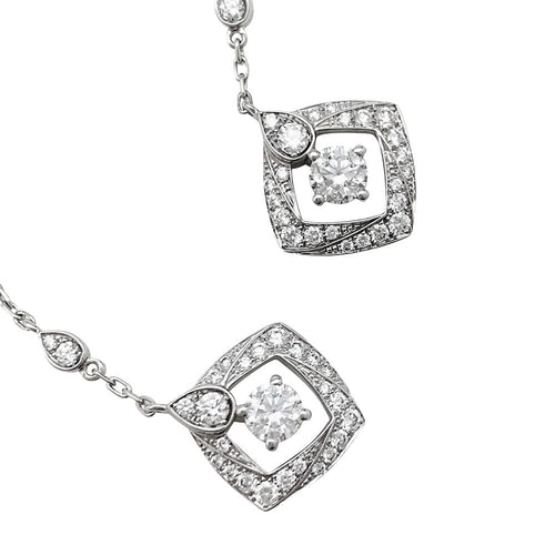Boucles d'oreilles Boucles d'oreilles Chaumet, "Joséphine Eclat Floral", or blanc et diamants. 58 Facettes 30709