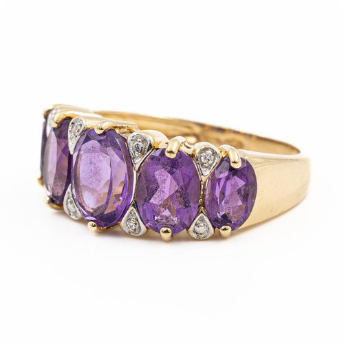 Bague 53 Bague Or jaune Améthyste 58 Facettes 2112643CN