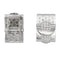 Broche Broches Tank en or blanc et diamants. 58 Facettes 31631