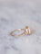 Bague or rose ancienne corail peau d'ange 58 Facettes