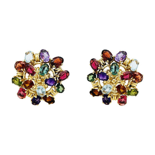 Boucles d'oreilles Boucles d'oreilles H.Stern en or jaune et pierres de couleur. 58 Facettes 30658