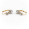 Boucles d'oreilles Boucles d'oreilles Dormeuses Or jaune Diamant 58 Facettes 1969298CN