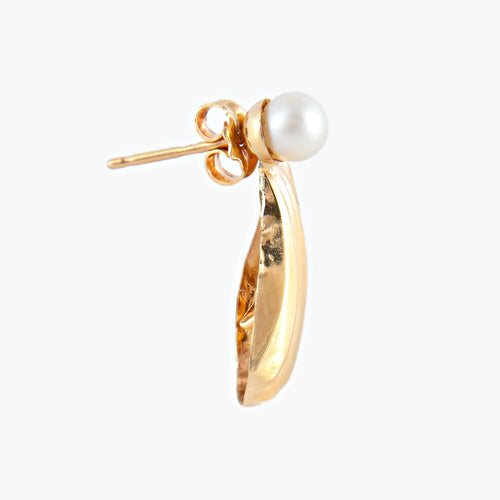 Boucles d'oreilles BOUCLES D’OREILLES « SHELL » OR & PERLES 58 Facettes BO/220061
