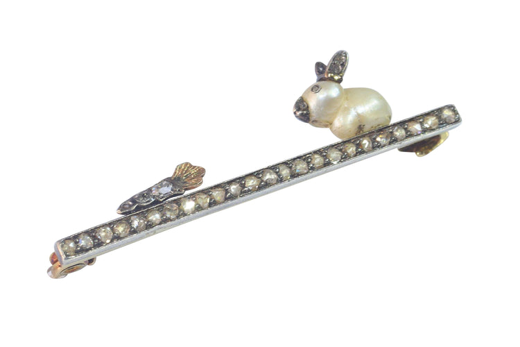 Broche Broche Diamants Lapin avec une carotte 58 Facettes 23139-0136