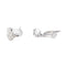 Boucles d'oreilles Boucles d'oreilles Dormeuses Or blanc Diamant 58 Facettes 2027486CN