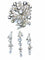Broche Broche à pampilles détachables argent et pierres blanches 58 Facettes AB281