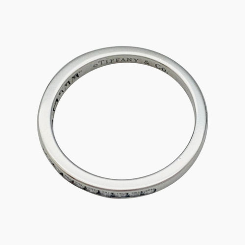 Bague 50 Alliance Tiffany & Co. platine et diamant. 58 Facettes 31567