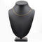 Collier Fine chaine maille gourmette limée or jaune 58 Facettes 19-229