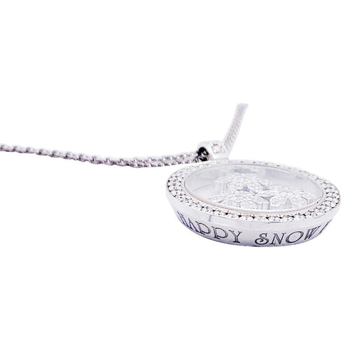 Collier Collier Chopard, "Happy Snow Flakes", or blanc, diamants. 58 Facettes 32785