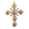 Pendentif Croix en or avec diamants 58 Facettes 12284-0023