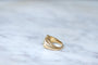 Bague 49.5 Bague Tank retro en or jaune et diamant 58 Facettes
