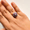Bague 52 Bague motifs floraux en or blanc Diamant et rubis 58 Facettes 5592