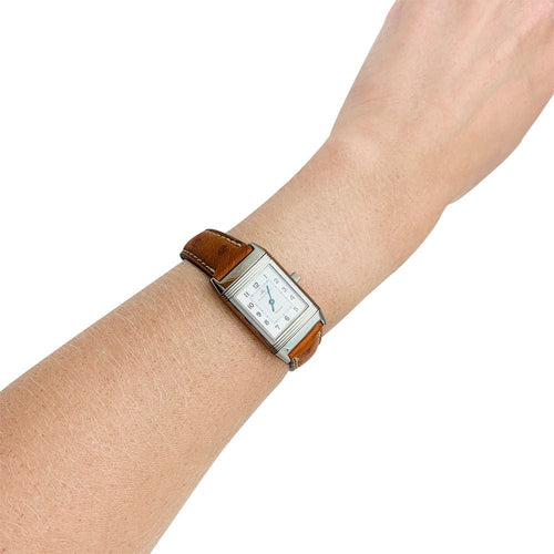 Montre Montre Jaeger-Lecoultre, "Reverso", acier et cuir. 58 Facettes 31598