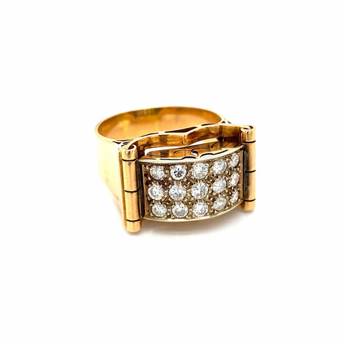 Bague 52 Bague Art Déco Diamant 58 Facettes