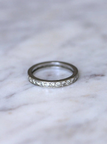 Bague Alliance Américaine Art Déco diamants 58 Facettes