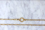 Collier Chaîne ancienne maille rectangle en or jaune 58 Facettes