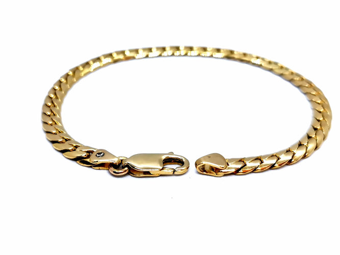 Bracelet Bracelet Maille anglaise Or jaune Diamant 58 Facettes 978893CN