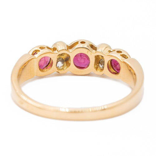 Bague 63 Bague Or jaune rubis 58 Facettes 2296958CN